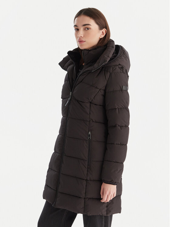 DKNY DKNY Geacă de iarnă DLEMPU97 Negru Regular Fit