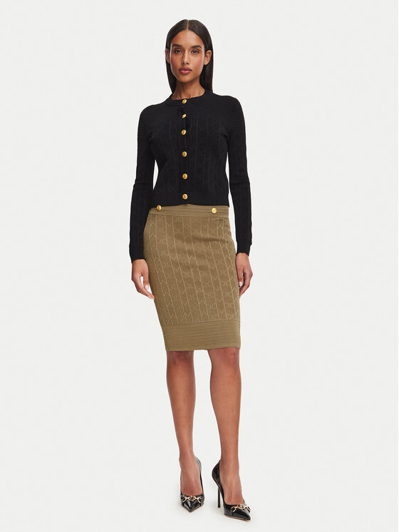 Marciano Guess Marciano Guess Spódnica ołówkowa G6YD07 Z1013 Brązowy jasny Slim Fit