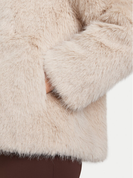 Bomboogie Bomboogie Pelzmantel Paris GW148STFRL5 Beige Regular Fit