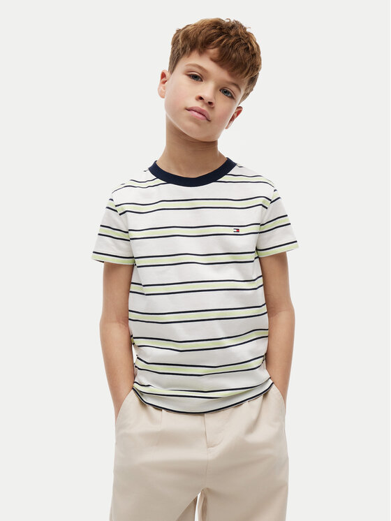 Tommy Hilfiger Tricou Essential KB0KB06879 Crem Regular Fit