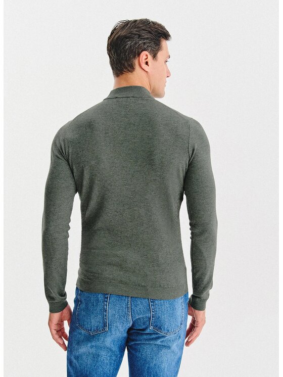 Pako Lorente Pako Lorente Sweter P25WN-2X-028 Zielony Classic Fit