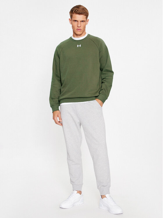 Under Armour Under Armour Bluza Ua Rival Fleece Crew 1379755 Khaki Loose Fit