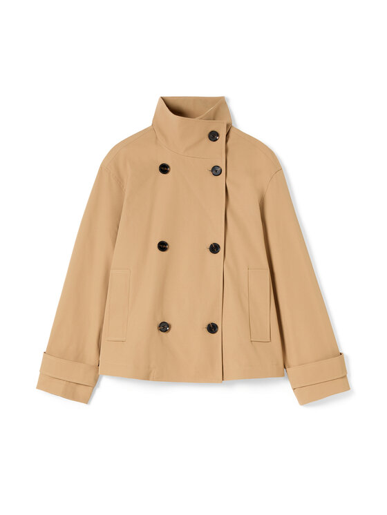 Motivi Motivi Cappotto invernale R039Q001178N002 Crema Boxy Fit