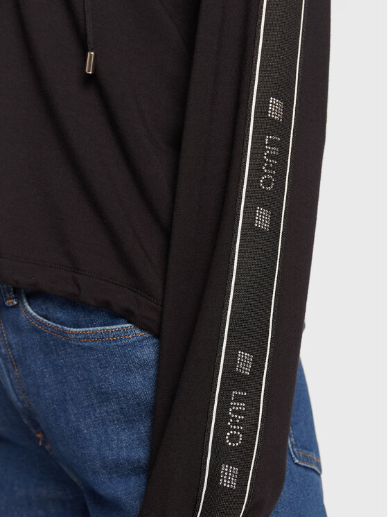 Liu Jo Sport Liu Jo Sport Džemperis TF2153 F0576 Juoda Relaxed Fit