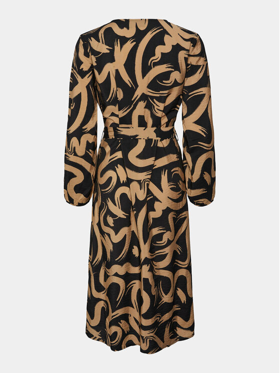 Pieces Pieces Sukienka koszulowa Merita 17147634 Beżowy Regular Fit