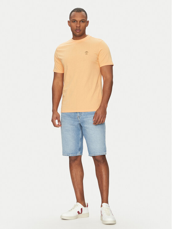 Blend Blend T-Shirt 20718304 Oranžová Regular Fit