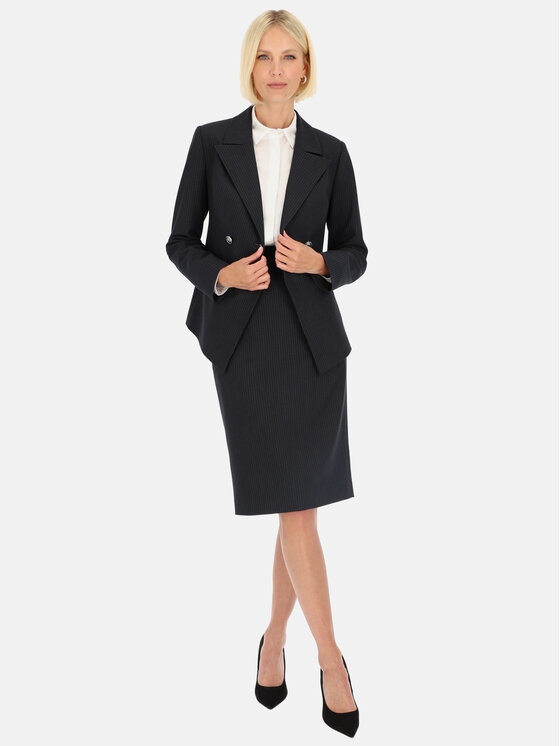 Potis & Verso Potis & Verso Spódnica Heven Granatowy Slim Fit