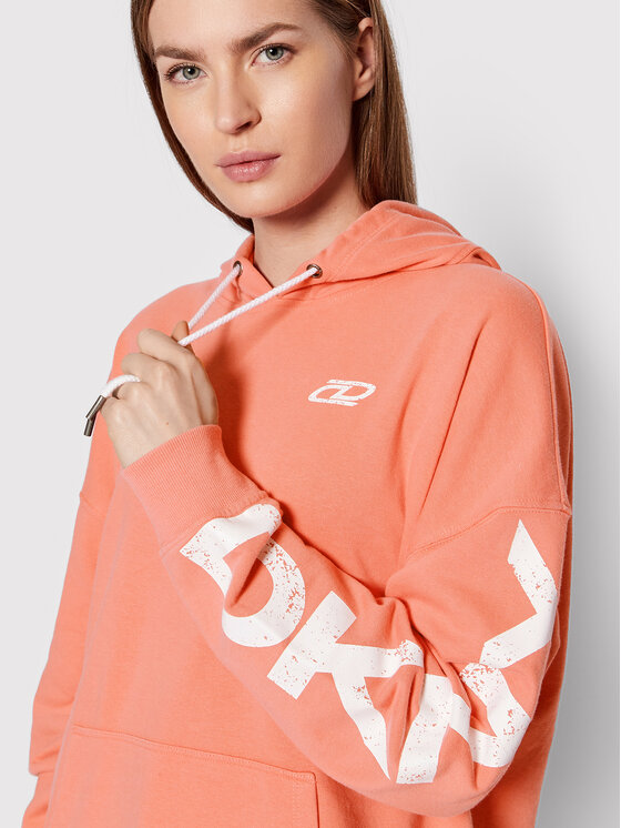Felpa DP1T8461 Arancione Relaxed Fit