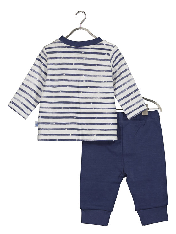 Blue Seven Blue Seven Set bluză și pantalon 422183 X Alb Regular Fit
