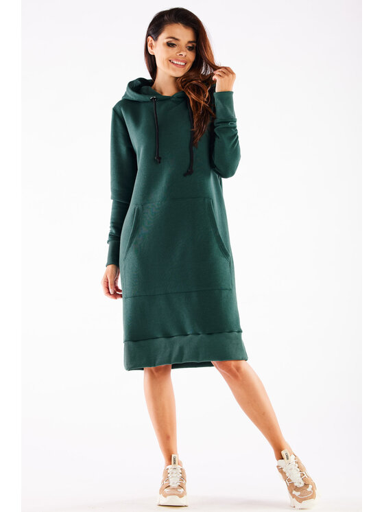 Infinite You Infinite You Vestito di maglia M273 Verde Basic Fit