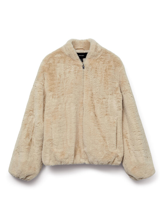 Vero Moda Vero Moda Futro Sonjaliga 10331291 Beżowy Regular Fit