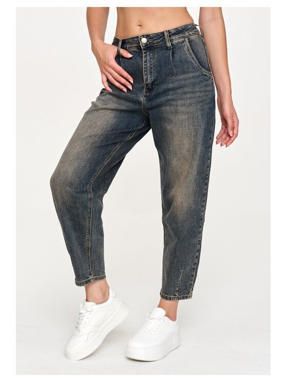 Makadamia Makadamia Jeansy C70 Miedziany Baggy Fit