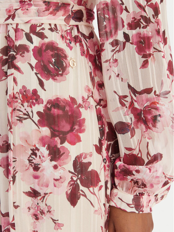 Guess Guess Rochie de seară W6RK39 WJ712 Crem Regular Fit