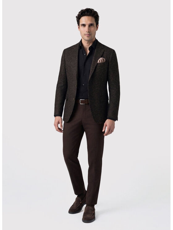 Pako Lorente Pako Lorente Marynarka P26WF-3X-013 Brązowy Slim Fit