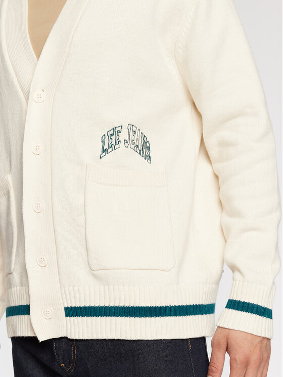 Lee Lee Kardigan Seasonal L83XCRNQ 112322650 Beżowy Relaxed Fit