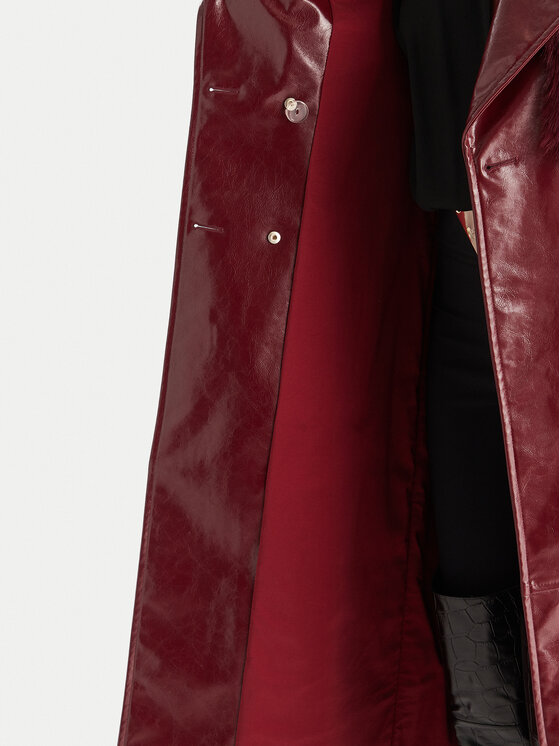 Babylon Babylon Jacke aus Kunstleder S00772 Dunkelrot Regular Fit