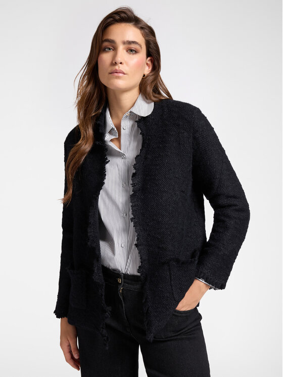 Elena Mirò Elena Mirò Cardigan M490Z000623N033 Nero Boxy Fit