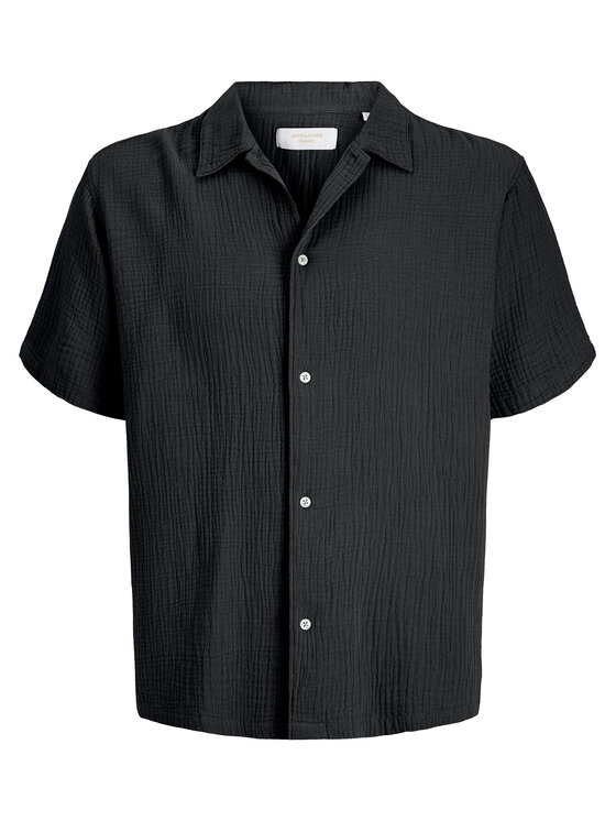 Jack & Jones Jack & Jones Košeľa Nantucket Double 12291812 Čierna Regular Fit
