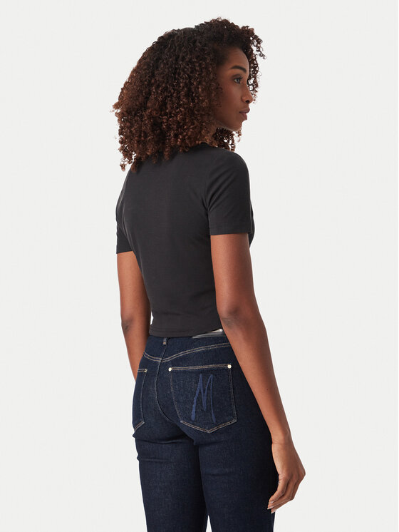 Guess Guess Блуза W6YP33 K4383 Черен Slim Fit