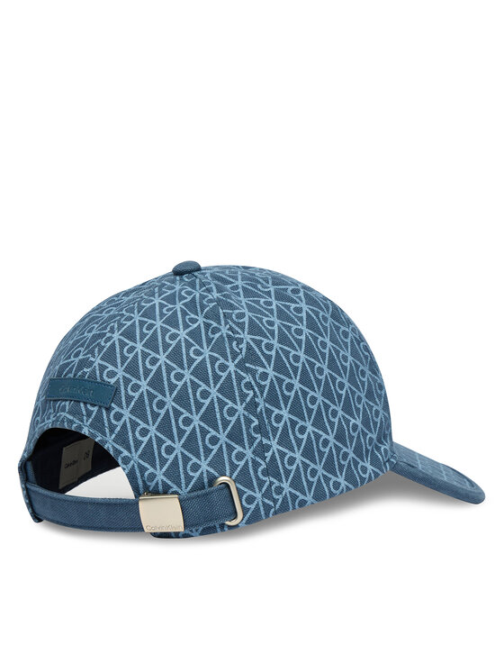 Calvin Klein Calvin Klein Kšiltovka Emblem Print W Leather Patch Cap LV04D5029G Modrá
