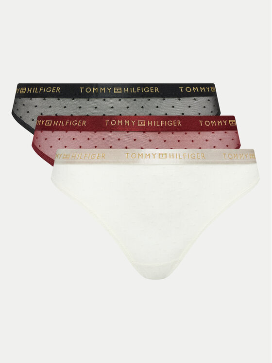 Komplet 3 par stringów Tommy Hilfiger