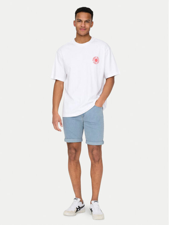 Only & Sons Only & Sons Džínsové šortky Ply 22029038 Modrá Regular Fit