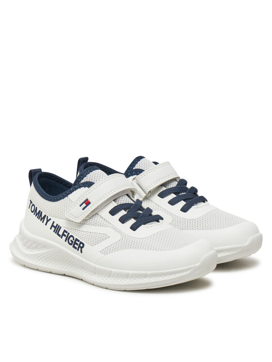 Tommy Hilfiger Tommy Hilfiger Tossud Low Cut Lace-Up/Velcro Sneaker T1B9-33868-1756 S Valge