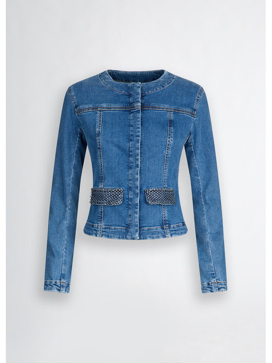 Liu Jo Liu Jo Giacca di jeans UA5136D444878835 Celeste Regular Fit