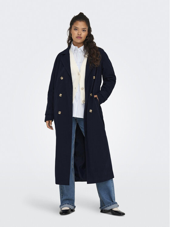 JDY JDY Tenchcoat Panther 15281785 Dunkelblau Regular Fit