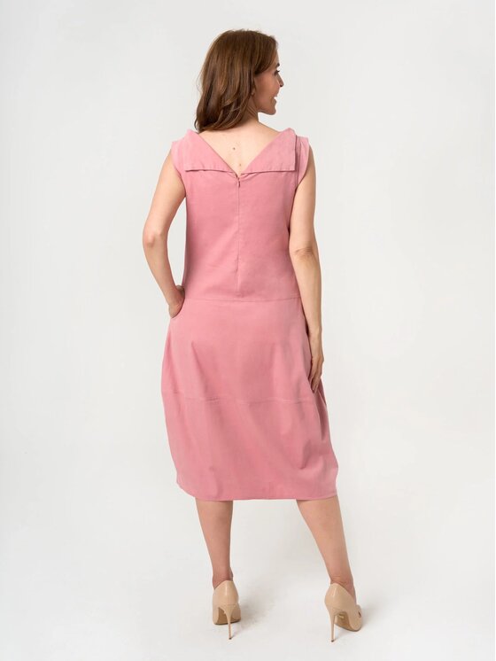Willsoor Willsoor Sukienka codzienna 67971 Różowy Regular Fit