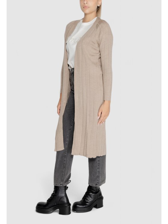 ONLY ONLY Cardigan ONLTESS LS LONG OPEN CARDIGAN KNT Beige Long Fit