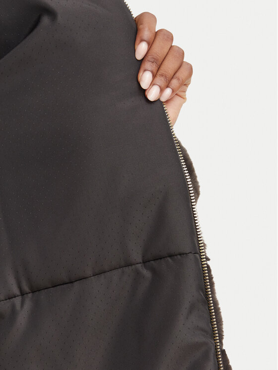 Marella Marella Krzno Galosce 2625456062 Tamno bež Regular Fit