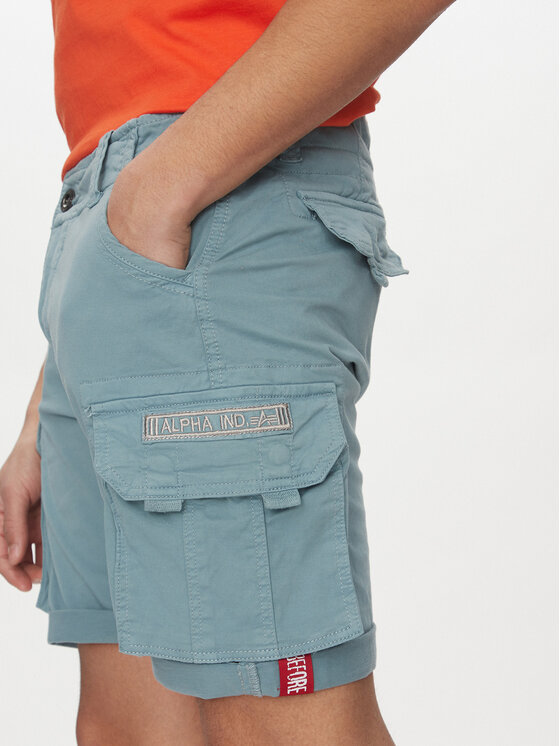 Alpha Industries Alpha Industries Kratke hlače iz tkanine Crew 176203 Modra Slim Fit