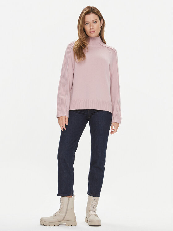 Calvin Klein Calvin Klein Rollkragenpullover K20K205985 Rosa Relaxed Fit