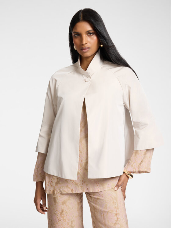 Elena Mirò Elena Mirò Giacca di transizione R014P000147N002 Crema Regular Fit