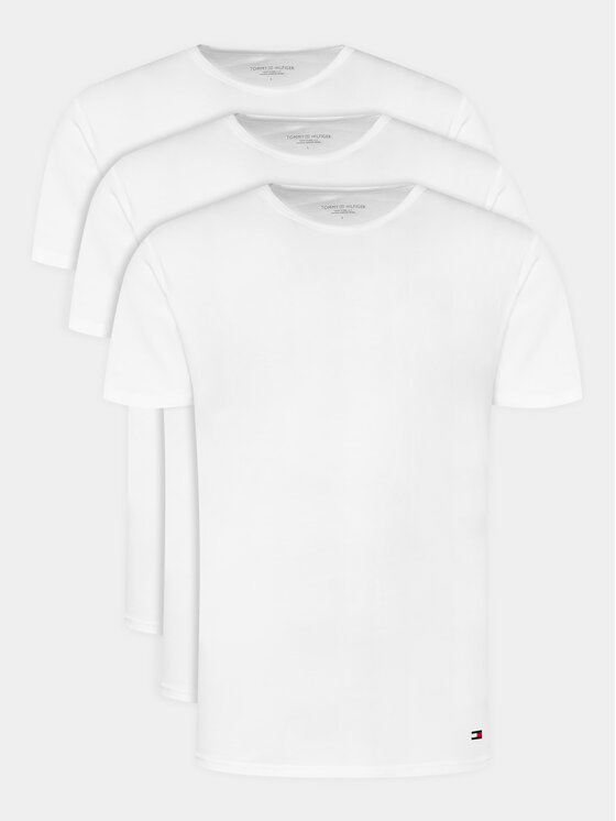 Tommy Hilfiger Tommy Hilfiger Σετ 3 T-Shirts UM0UM03138 Λευκό Regular Fit