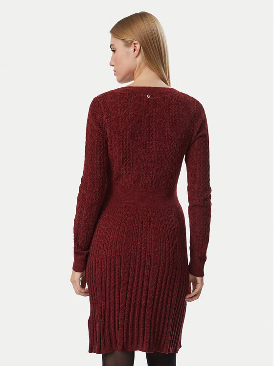 Guess Guess Rochie tricotată W6BK31 Z1443 Vișiniu Regular Fit