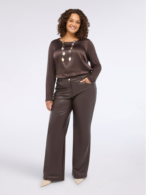 Fiorella Rubino Fiorella Rubino Pantaloni di tessuto P315L002229N022 Marrone Regular Fit