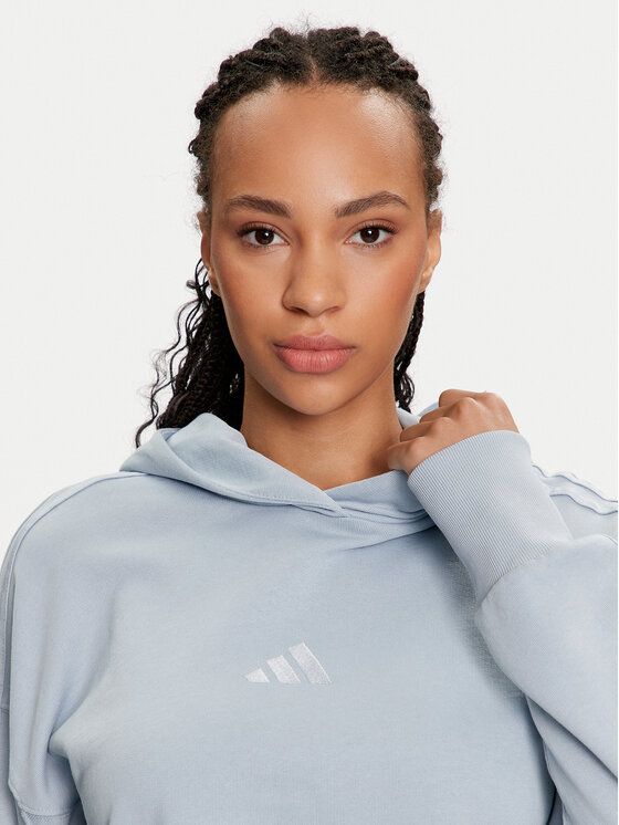 adidas adidas Džemperis ALL SZN French Terry 3-Stripes IY6847 Mėlyna Regular Fit