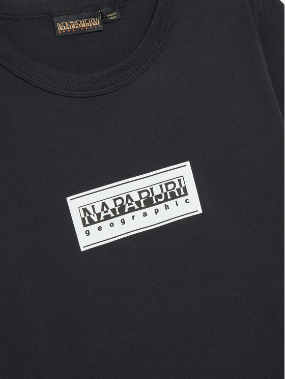 Napapijri Napapijri T-Shirt Chamois NP0A4ILE S Μαύρο Regular Fit