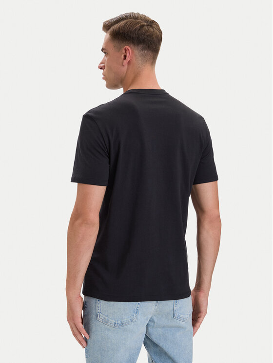 Calvin Klein Calvin Klein Tričko 30s Logo Graphic LV04LH800G Čierna Regular Fit