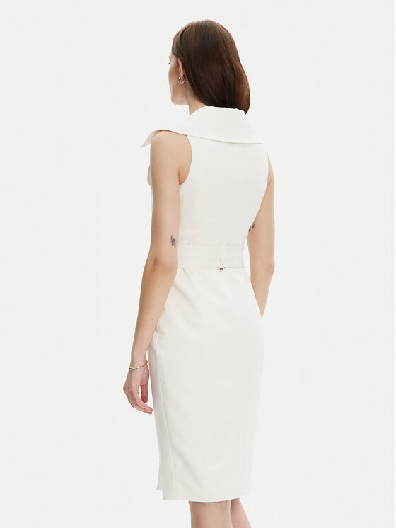 Marciano Guess Marciano Guess Koktejlové šaty 5YGK37 7311A Biela Regular Fit