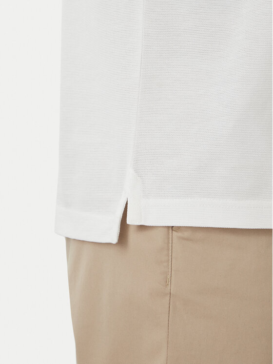 Beverly Hills Polo Club Beverly Hills Polo Club Тениска с яка и копчета M2734 Бял Regular Fit