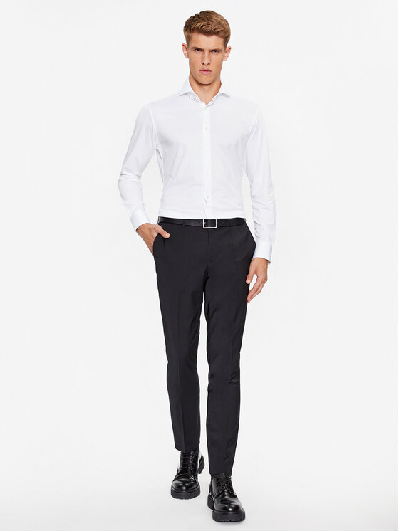 BOSS Boss Camicia P-Hank-Spread-C1-222 50503533 Bianco Slim Fit
