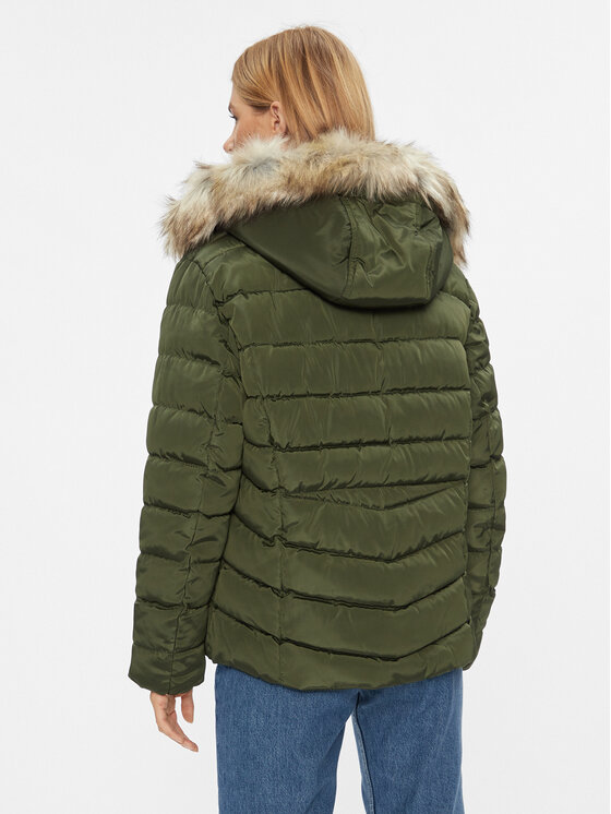 ONLY Carmakoma ONLY Carmakoma Zimska jakna 15305702 Zelena Regular Fit