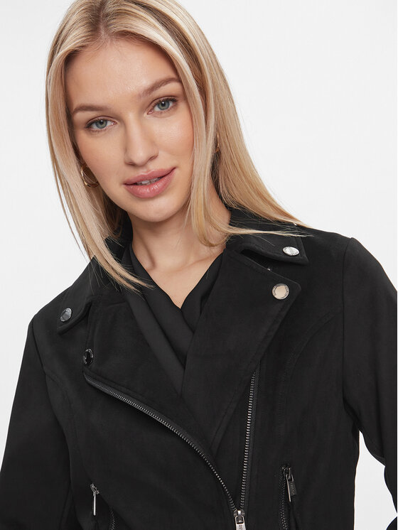 Guess Guess Átmeneti kabát Celeste W4RL10 WFWQ0 Fekete Regular Fit