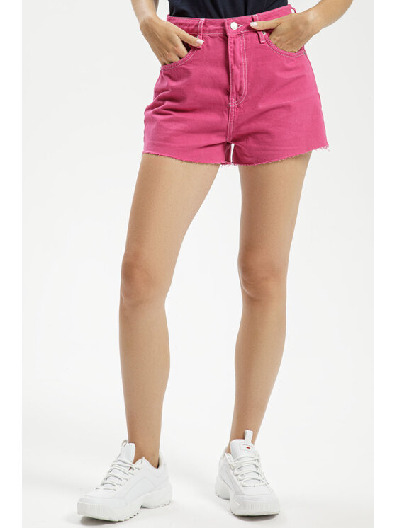 Cross Jeans Cross Jeans Szorty jeansowe C 4726-007 Różowy