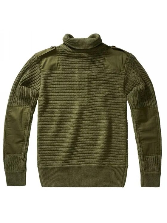 Brandit Brandit Sweter 5027.1 Zielony Regular Fit