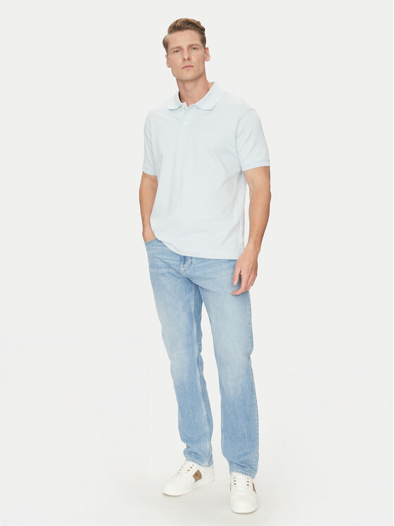 Guess Jeans Guess Jeans Polo majica M4BP29 KCJV1 Svetlo modra Regular Fit