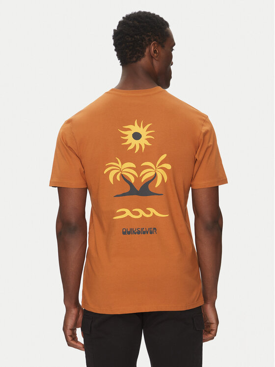 Quiksilver Quiksilver T-shirt EQYZT08036 Smeđa Regular Fit